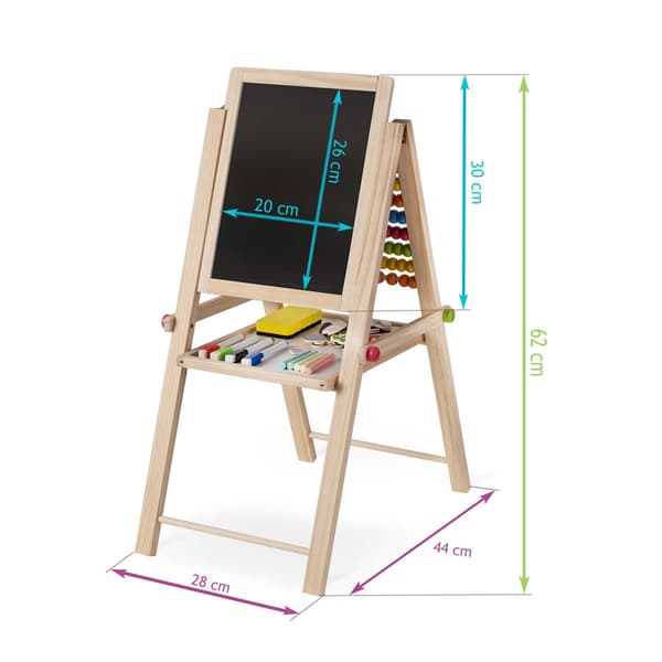 Sammenklappelig magnetisk tavle Ricokids