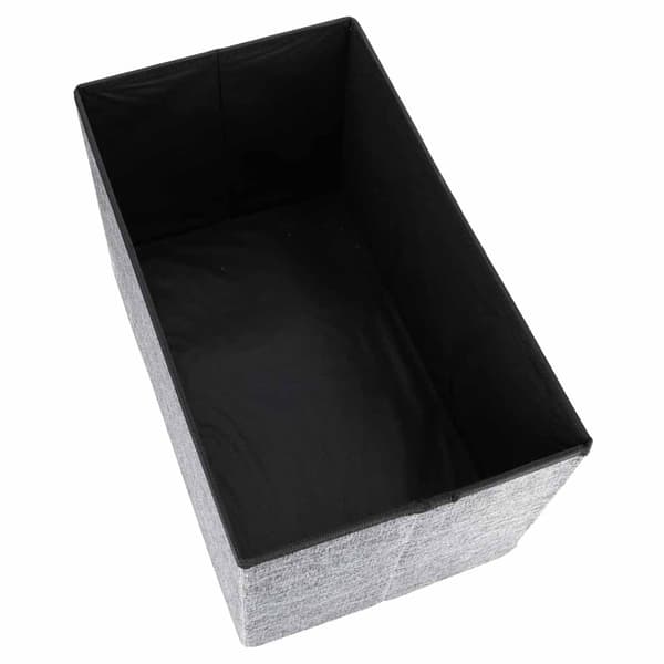 Grå foldbar opbevaringsfodbold med sæde, 50x31x31 cm