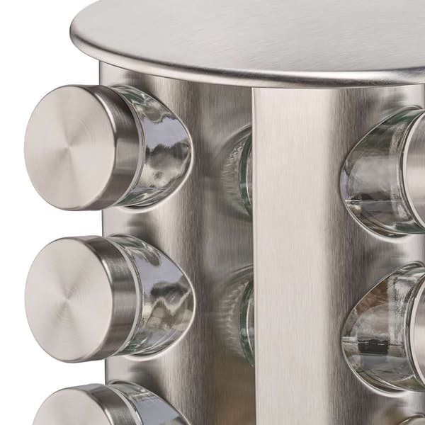 Roterende krydderkarrusel med 20 glas