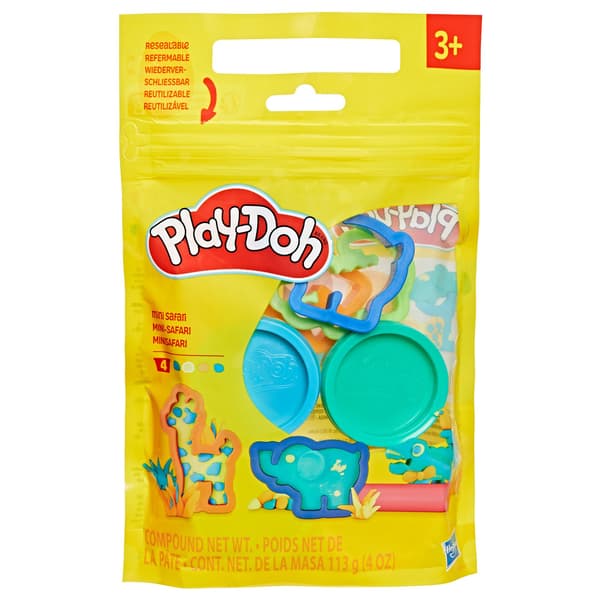Play-Doh Mini Safari-sæt med 4 værktøjer og 4 dåser