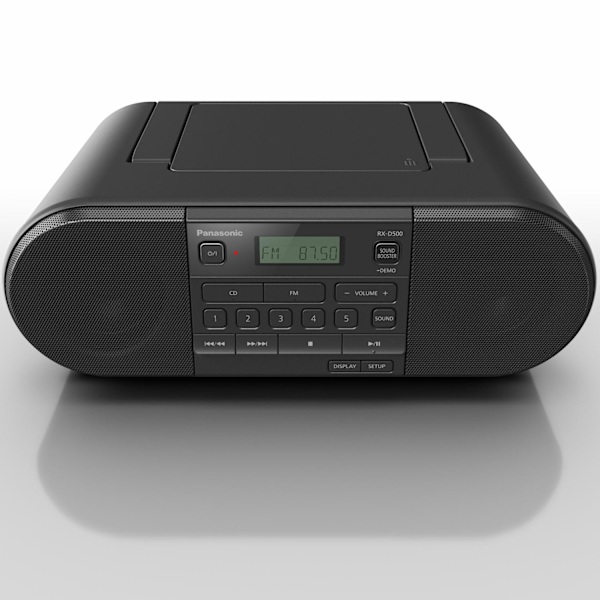 Kraftfull bärbar radio med CD