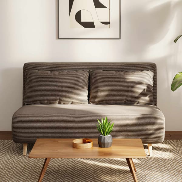 Konvertibel bäddsoffa, justerbart ryggstöd, manchester, 120 kg kapacitet