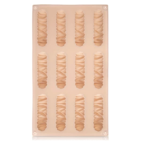 Silikoneform til småkager og praline, beige, 29x17x1,8 cm