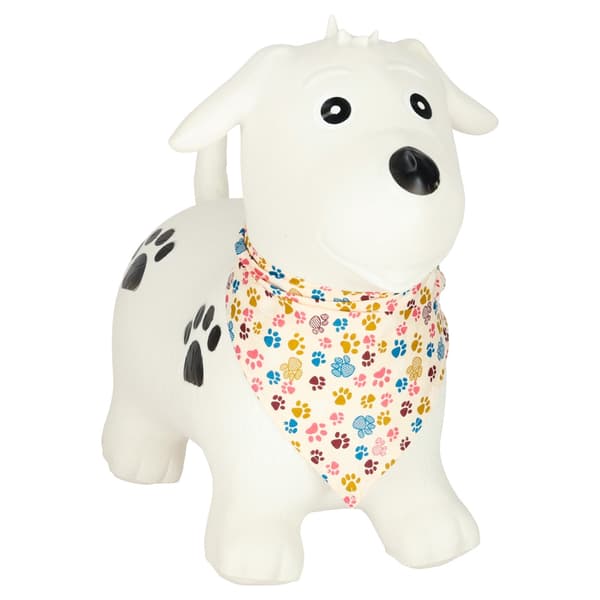 Oppustelig hoppehund med pumpe til børn, 3+ år
