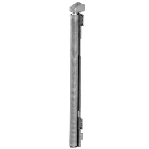 Infällbar babygrind 1850 mm bred, nät, säkerhetslås