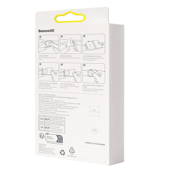 Skärmskyddsfolie för Apple Watch 4/5/6/SE/SE 2 NanoCrystal 44mm SET med 2 st.