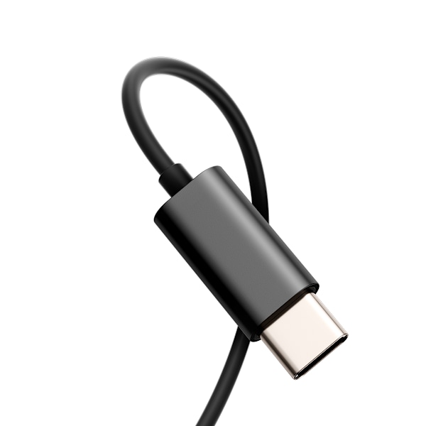 Headset in-ear kuulokkeet USB-C-kaapeli 1,2 m musta