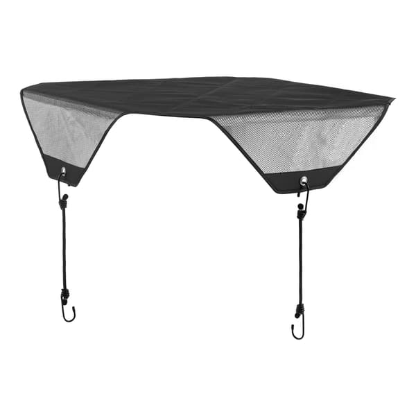 Udendørs klimaanlægsdæksel, 28x28 tommer PVC-net, sort