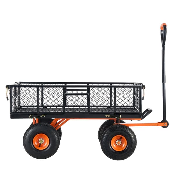 Trädgårdstömningsvagn, kapacitet 180 kg, 25 cm däck