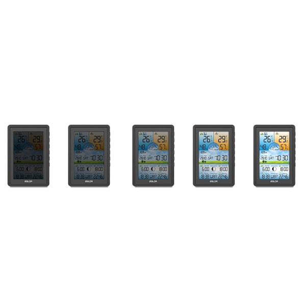 Vejrstation med display BD-906 sort