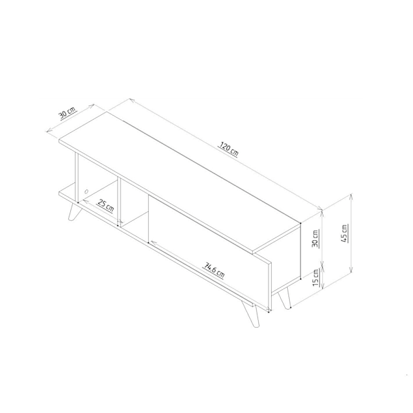 TV-stand Liberty - Safir eg, marmor