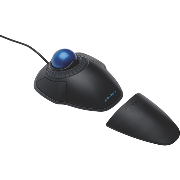 Kensington Orbit Trackball m/ scroll ring - kuglemus, sort
