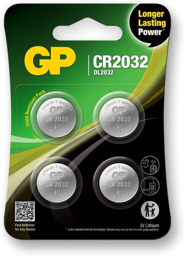 CR2032 4-pakkaus GP