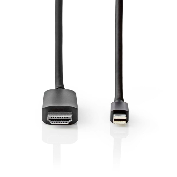 Mini DisplayPort kaapeli | DisplayPort 1.4 | Mini DisplayPort Uros | HDMI™ liitin | 48 Gbps | Niklattu | 2.00 m | Pyöreä | PVC | Musta | Muovipussi