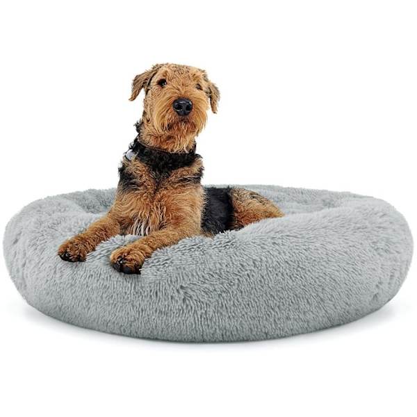 Universal plysseng til hunde og katte, 80 cm - lysegrå