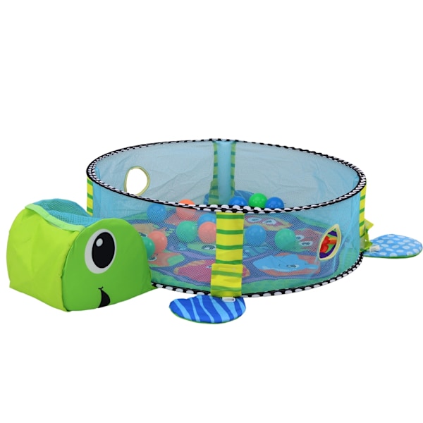 3-in-1 Turtle Baby Mat: Pelaa, rentoudu ja opi pallojen kanssa