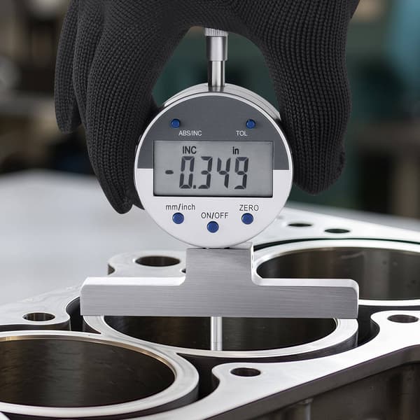 Digital djupmikrometer 0-558,8 mm, 0,01 mm, 4 städ