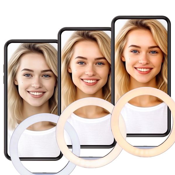 LED ringlys med stativ