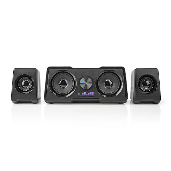 Gaming högtalare | Högtalarkanaler: 2.2 | USB ström | 3.5 mm Hane | 48 W | LED | Volymkontroll