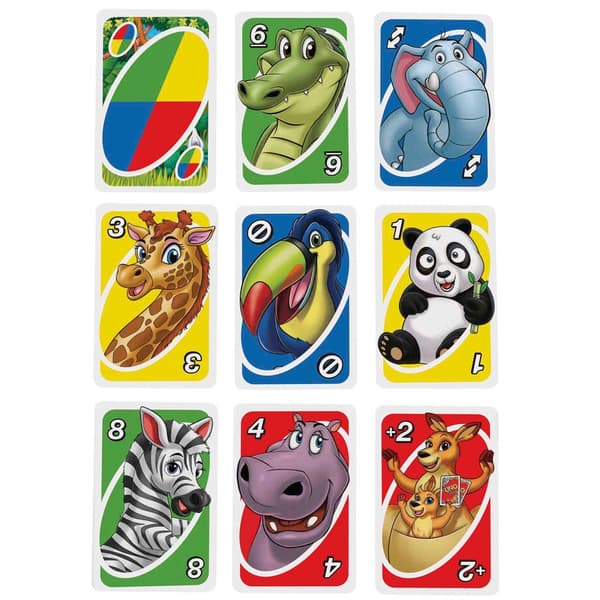 UNO Junior -korttipeli lapsille, hauska perhekorttipeli