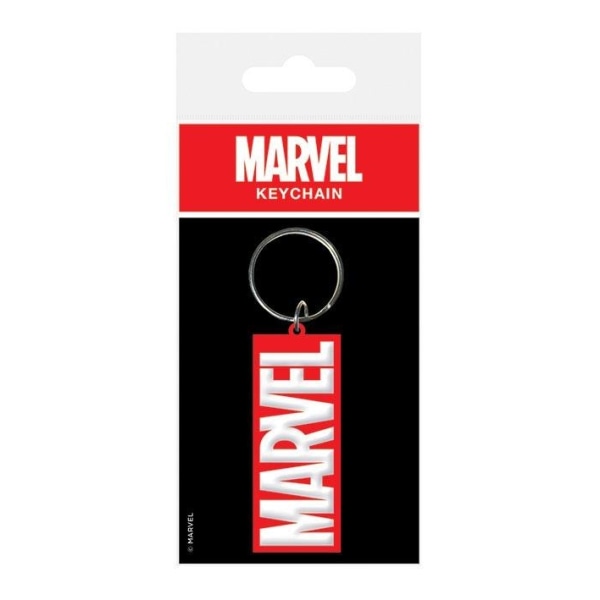 Marvel Comics Gummi Nøglering Logo 6 cm