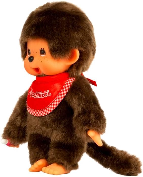 Monchhichi-pehmonukke, punainen, 20 cm