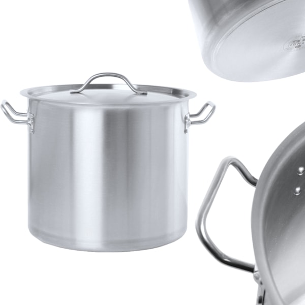 Medium kastrull med lock Budget Line 24 l 360x240 - Hendi 832844