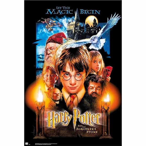 Harry Potter Philosopher's Stone Wall -taidevedos, 24x36 tuumaa