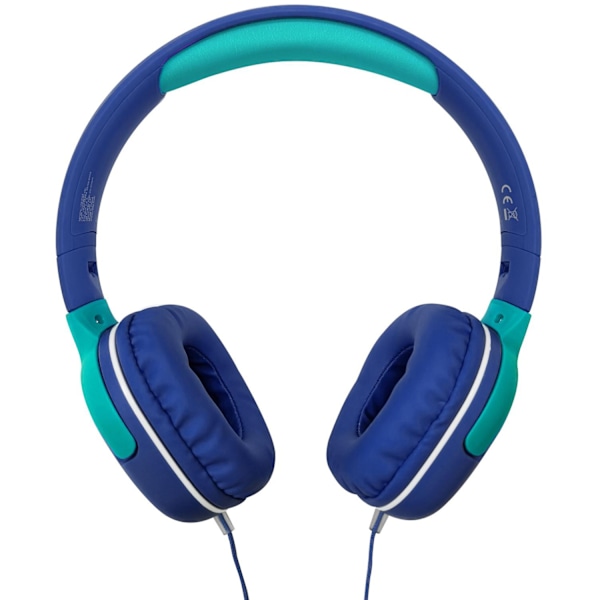 KidsBeat 2 Hörlurar volymbegränsade max 85dB 3,5mm-kontakt Blå