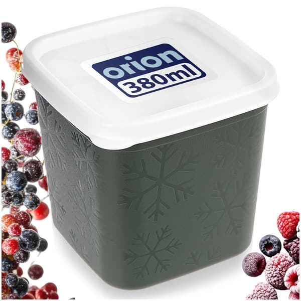 Matbehållare med lock, grön, 380 ml