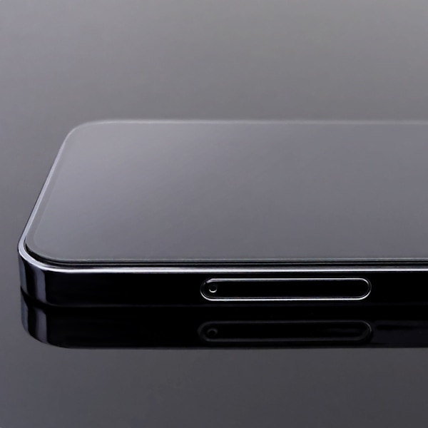 9H hærdet glas til hele skærmen på Samsung Galaxy A04s med en sort Full Glue ramme