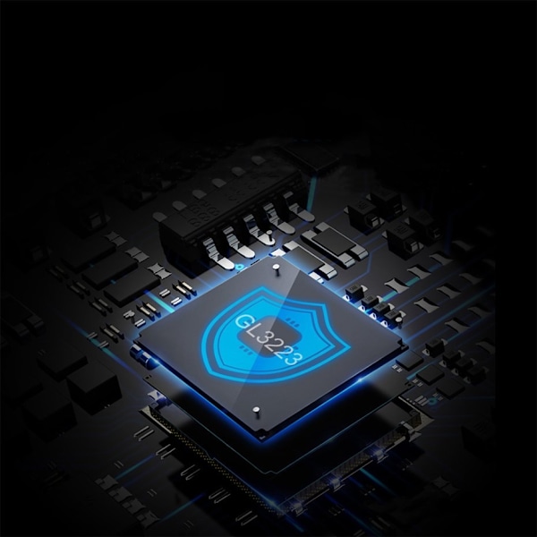 SD / micro SD / CF / MS minneskortläsare med USB 3.0-kontakt - svart