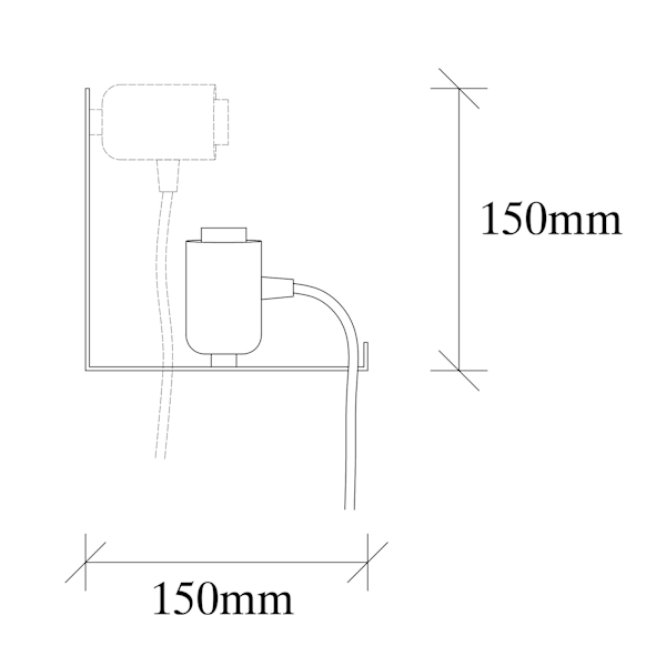 Vägglampa Tokyo - 501-R SVART