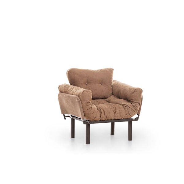 Wing Chair Nitta Single - Lysebrun