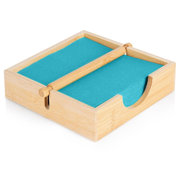 Servietholder i træ - organiserer store mængder servietter