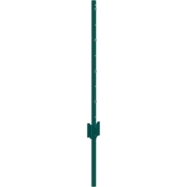 U-kanalsstaketstolpar, 90 cm stål, 10-pack, gröna