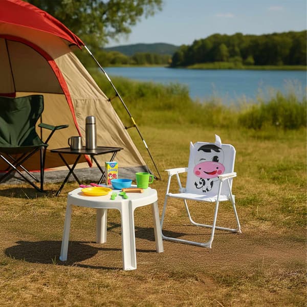 Foldbar campingstol til børn med dyremotiv
