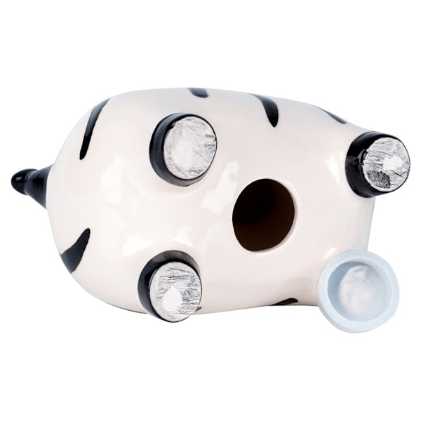 Keramisk sparegris zebra