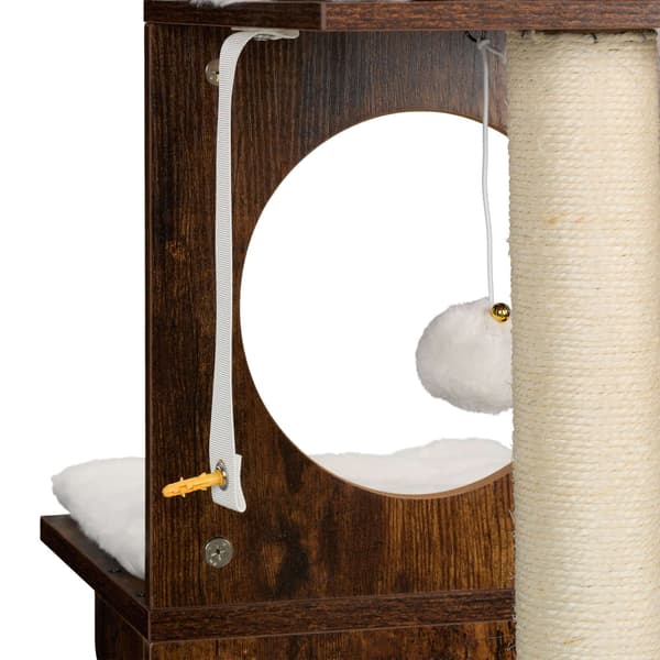 Kattskrapa med kattlåda 128 cm