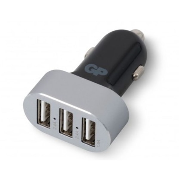 USB billaddare, 2 x USB (2,4A), 1 x USB (1,5A)