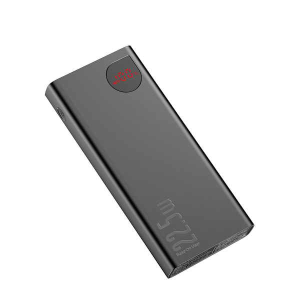 Adaman Powerbank pikalatauksella 20000mAh 22.5W USB-C kaapeli 0.3m musta
