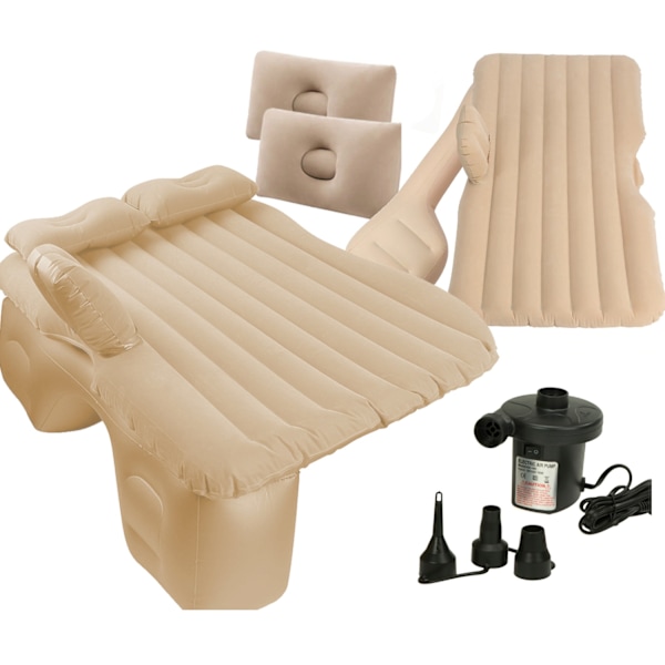 Auton patja puhallettava + pumppu beige