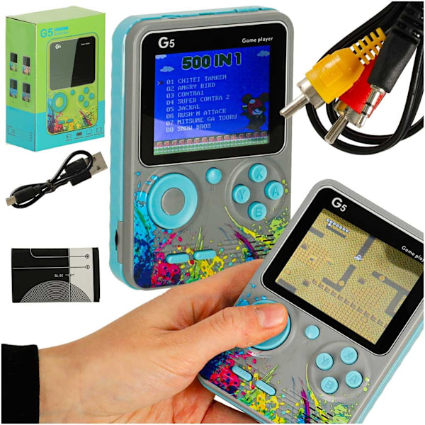 Retro mini bärbar spelkonsol