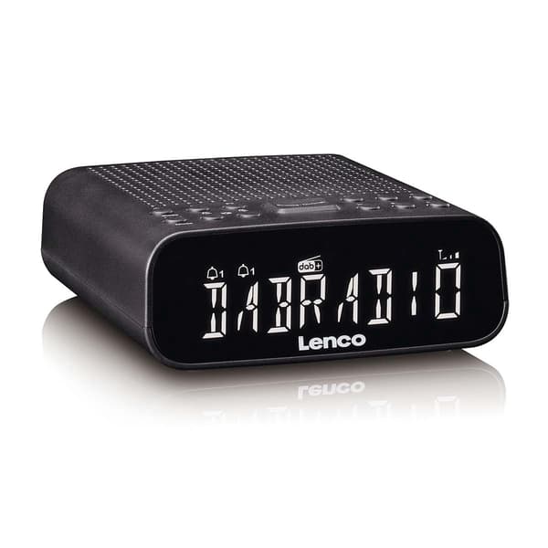 DAB+/FM-clockradio med Bluetooth og dæmpbar LCD-skærm