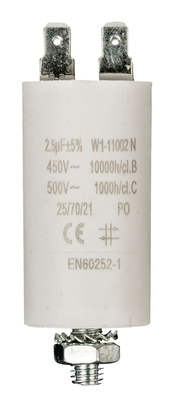 Kondensaattori 2.5uf / 450 v + Aarde