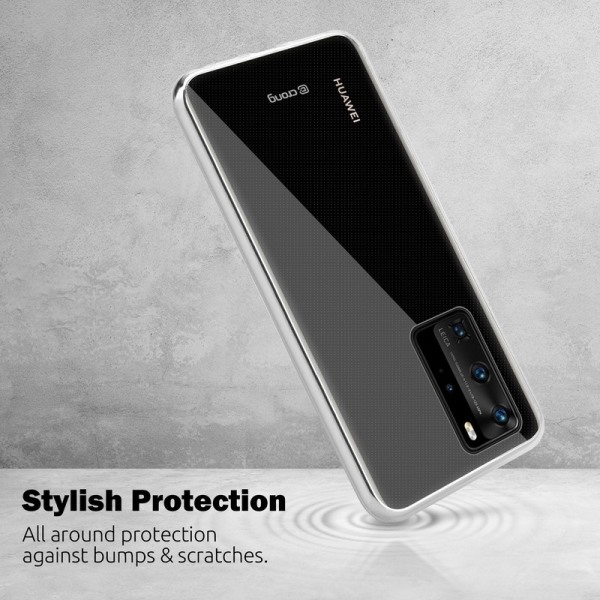 Crong Crystal Slim Cover - Suojakuori Huawei P40:lle (kirkas)