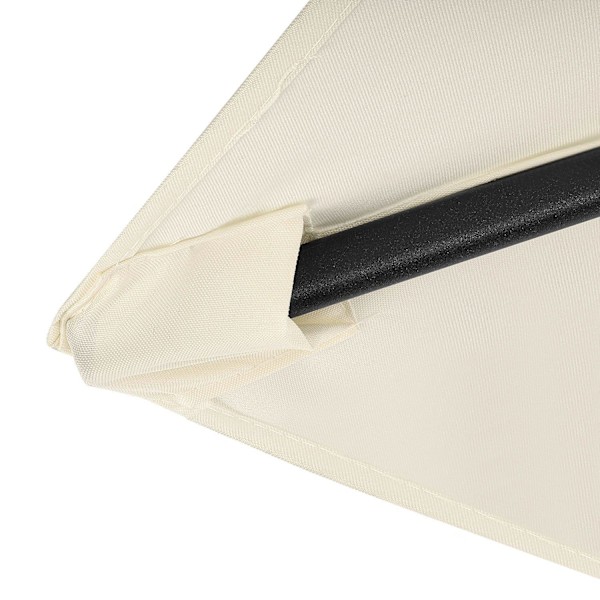 Taitettava puutarhaparvekkeen sateenvarjo, säädettävä, 210 cm, beige