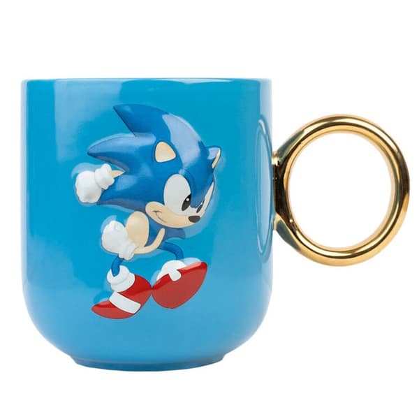3D Sonic The Hedgehog-krus, 350 ml kapacitet