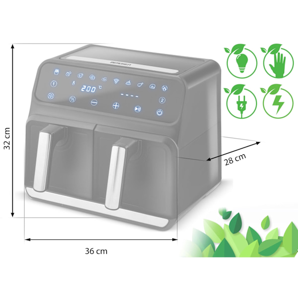 Airfryer BD-653 Sort/Sølv