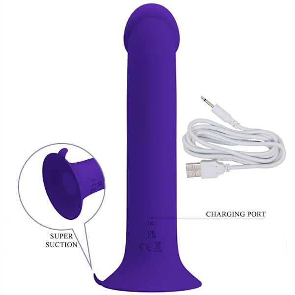 Pretty Love - Murray Youth Vibrating Dildo & Genopladelig Violet